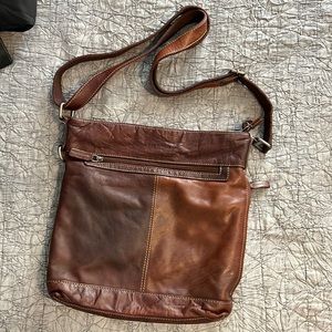 Jack George Brown Buffalo Leather Crossbody